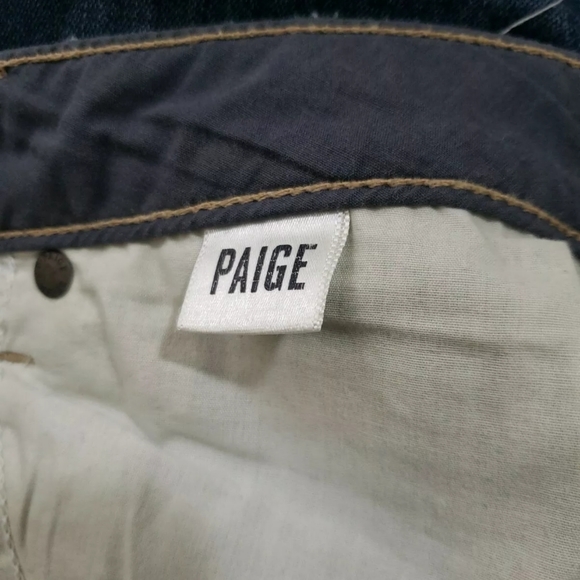 PAIGE Skyline Ankle Peg Dark Wash Jeans - Picture 9 of 9